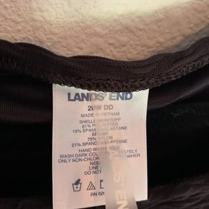 Lands End Size 20 bathing suit top black - never worn!